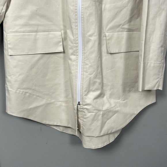 Banana Republic Water- resistant linen cotton blend rain coat, jacket size L - Picture 9 of 15